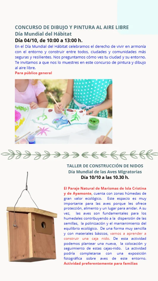 CONCURSO DE DIBUJO Y PINTURA AL AIRE LIBRE