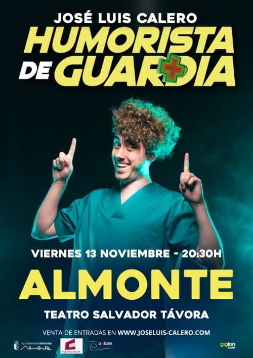 José Luis Calero presenta Humorista de Guardia en Almonte.